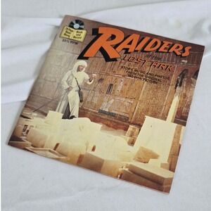 Vintage 1981 Raiders of the Lost Ark Read-Along Book and LP Record 33 1/3 RPM